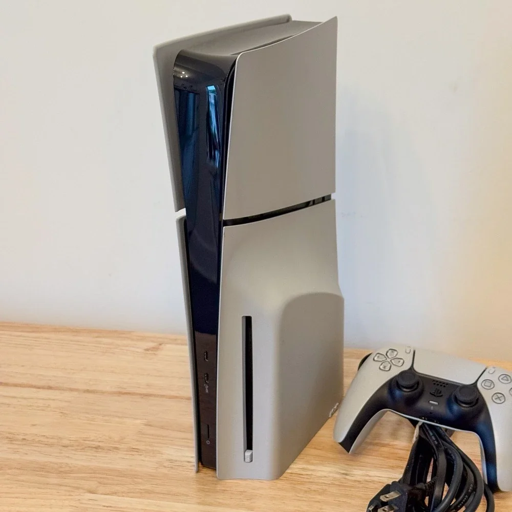 Sony PlayStation 5 PS5 Slim Disc Edition 1TB Console White DualSense Controller